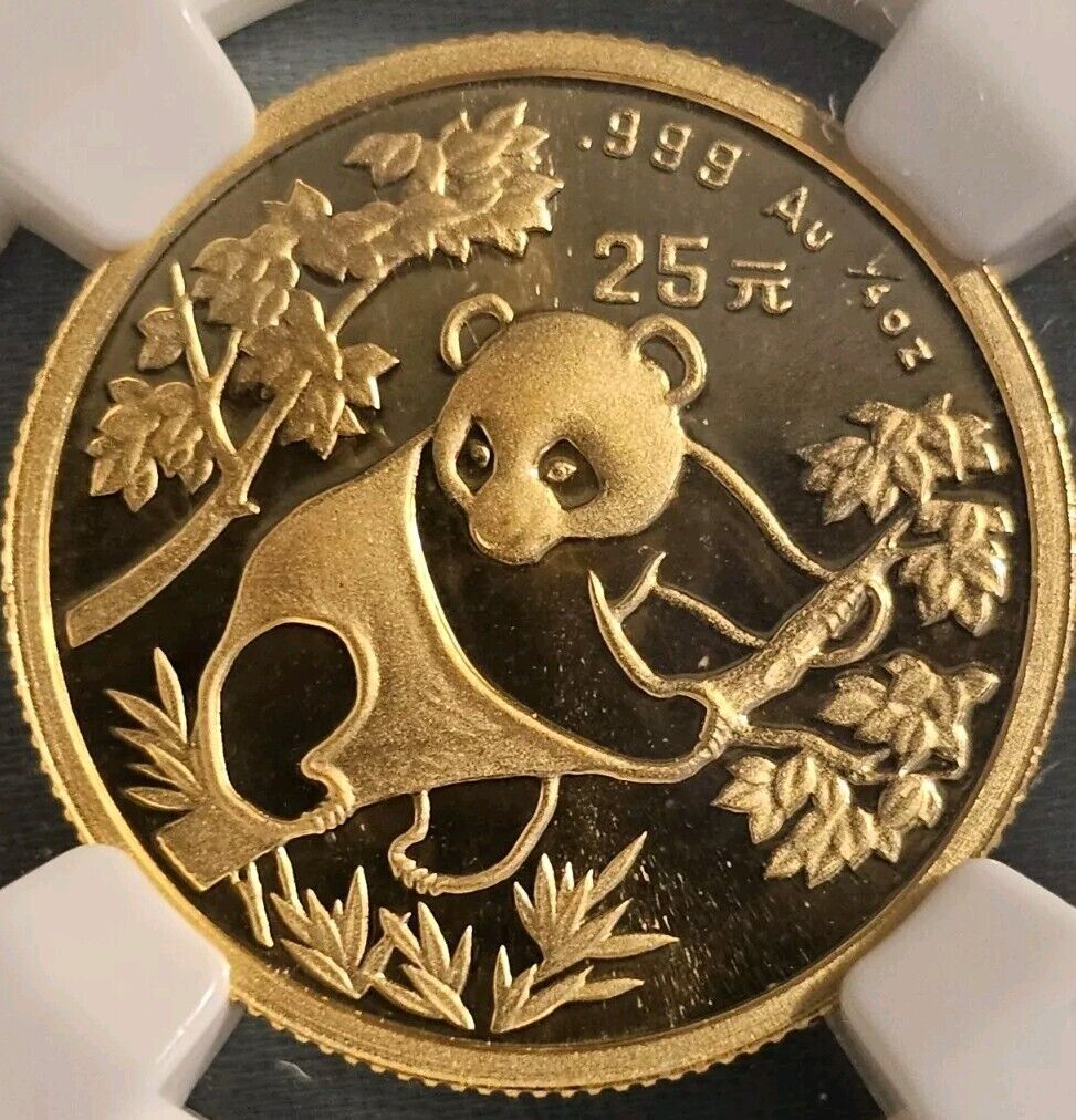 1992 china G25Y G Panda Small Date NGC MS-70 . LTRO. FLAWLESS. Low Pop