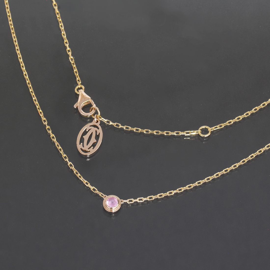 カルティエ Cartier ダムール ネックレス ピンクサファイア