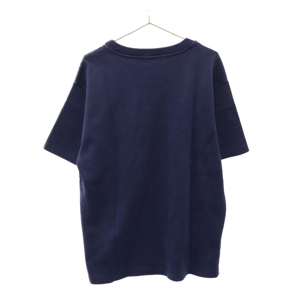 LOUIS VUITTON (ルイヴィトン) 20SS シグネチャー3Dポケットモノグラム ポケット半袖Tシャツ ネイビー RM201Q TCL  HIY49W - メルカリ