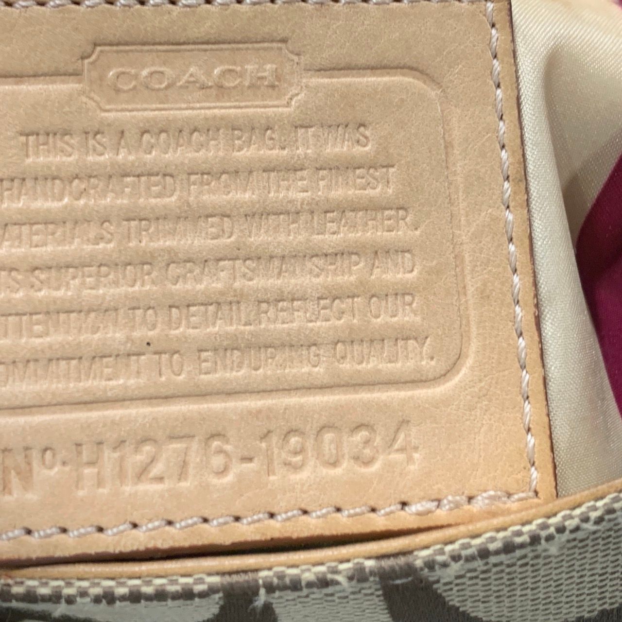 ♪2905 COACH コーチ 190344 ハンドバッグ ポピーシグネチャー