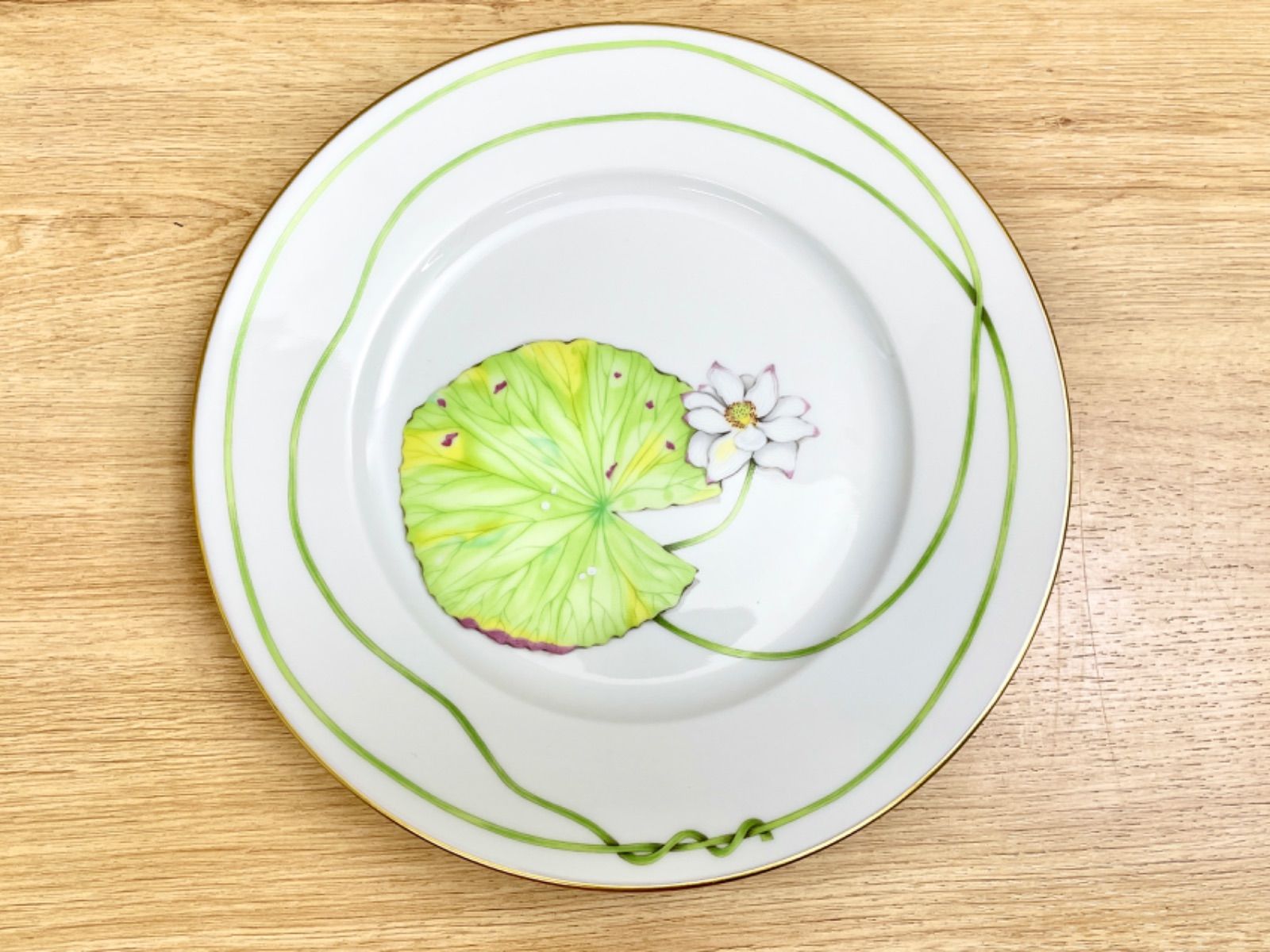 C-11046 HERMES エルメス ナイルの庭 プレート 22.5cm NIL 皿 洋食器