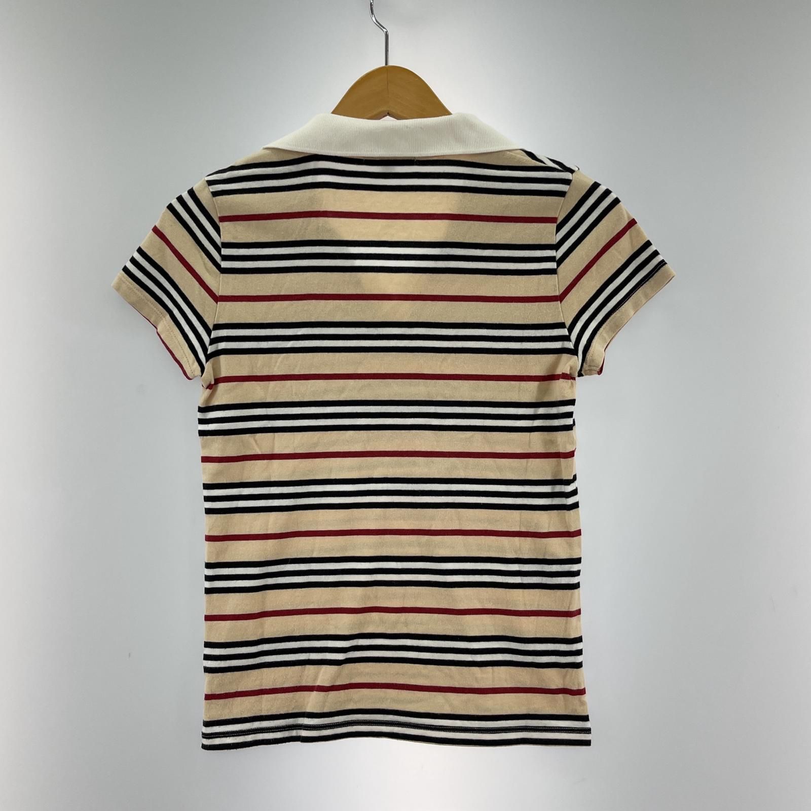 BURBERRY バーバリー ボーダーポロシャツ size160A/ベージュ
