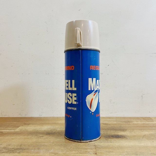 アメリカ ヴィンテージ MAXWELL HOUSE COFFEE 水筒 サーモス 60’s アメリカン雑貨 アドバタイジング ディスプレイ B5237