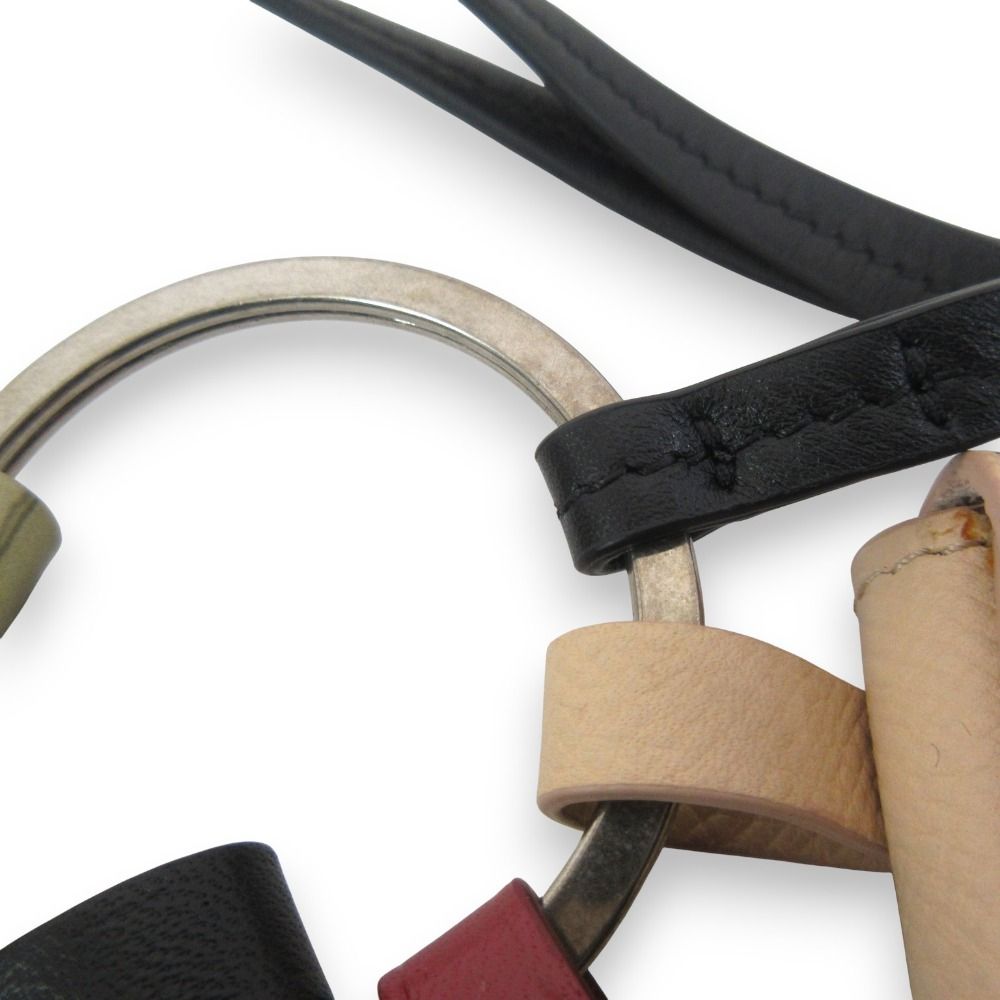 CELINE フィービー期 マルチ レザー キーリング チャーム 限定品 良品 CELINE セリーヌ フィービー期 クリスマスカプセルコレクション