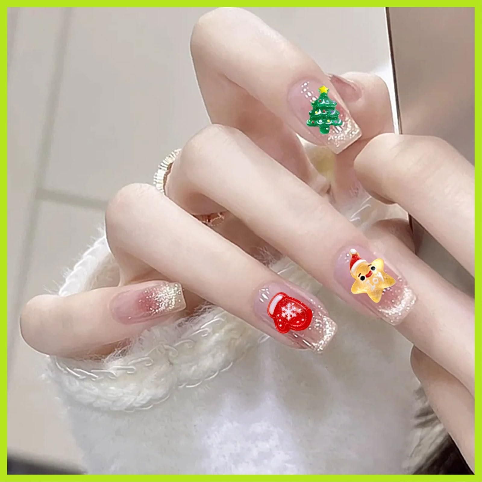 数量限定』ネイルパーツ クリスマス 約70セット 可愛い サンタ