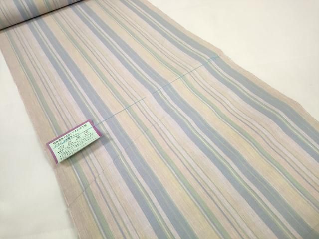 平和屋着物*夏物 浴衣 反物 着尺 間道 綿 ♥ DAAW7541zzz