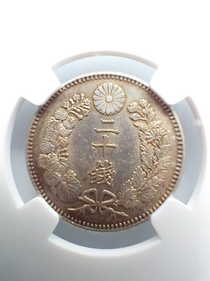 NGC UNC DETAILS　明治28年 1895 竜二十銭 20銭 NGC UNC DETAILS 明治28年 1895 竜二十銭 20銭 - メルカリ