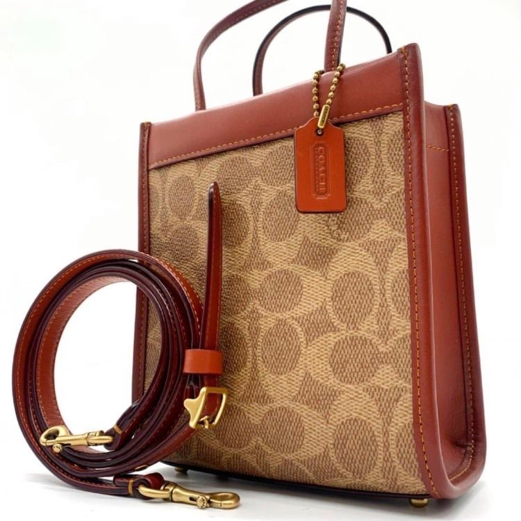 希少色COACH ショルダーバッグ ミニカシン 2way スタッズ