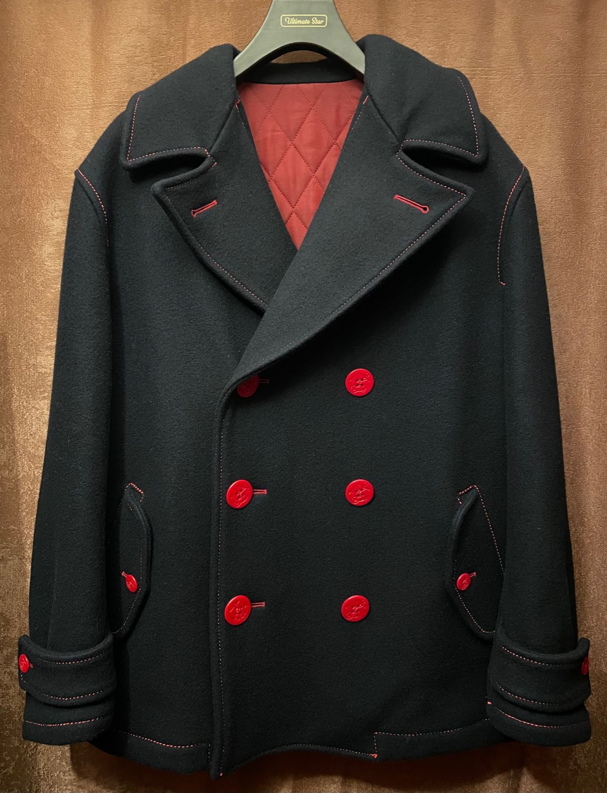 【極美品】2012AW フェノメノン ピーコート ネイビー MADE IN JAPAN製 PHENOMENON 2012年AWモデル ウールPコート