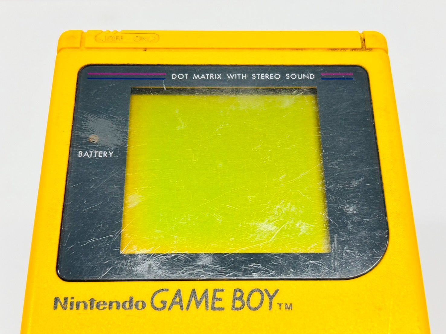 初代ゲームボーイ イエロー 黄色 本体 GAME BOY 動作確認み
