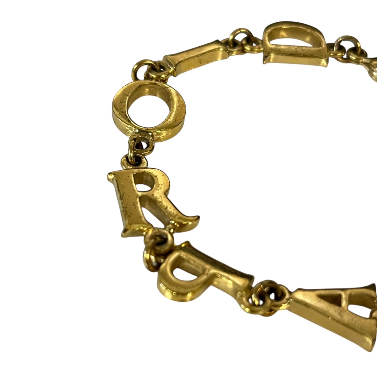 クリスチャンディオール ブレスレット クリスチャン・ディオール CD ゴールド チェーンブレスレット