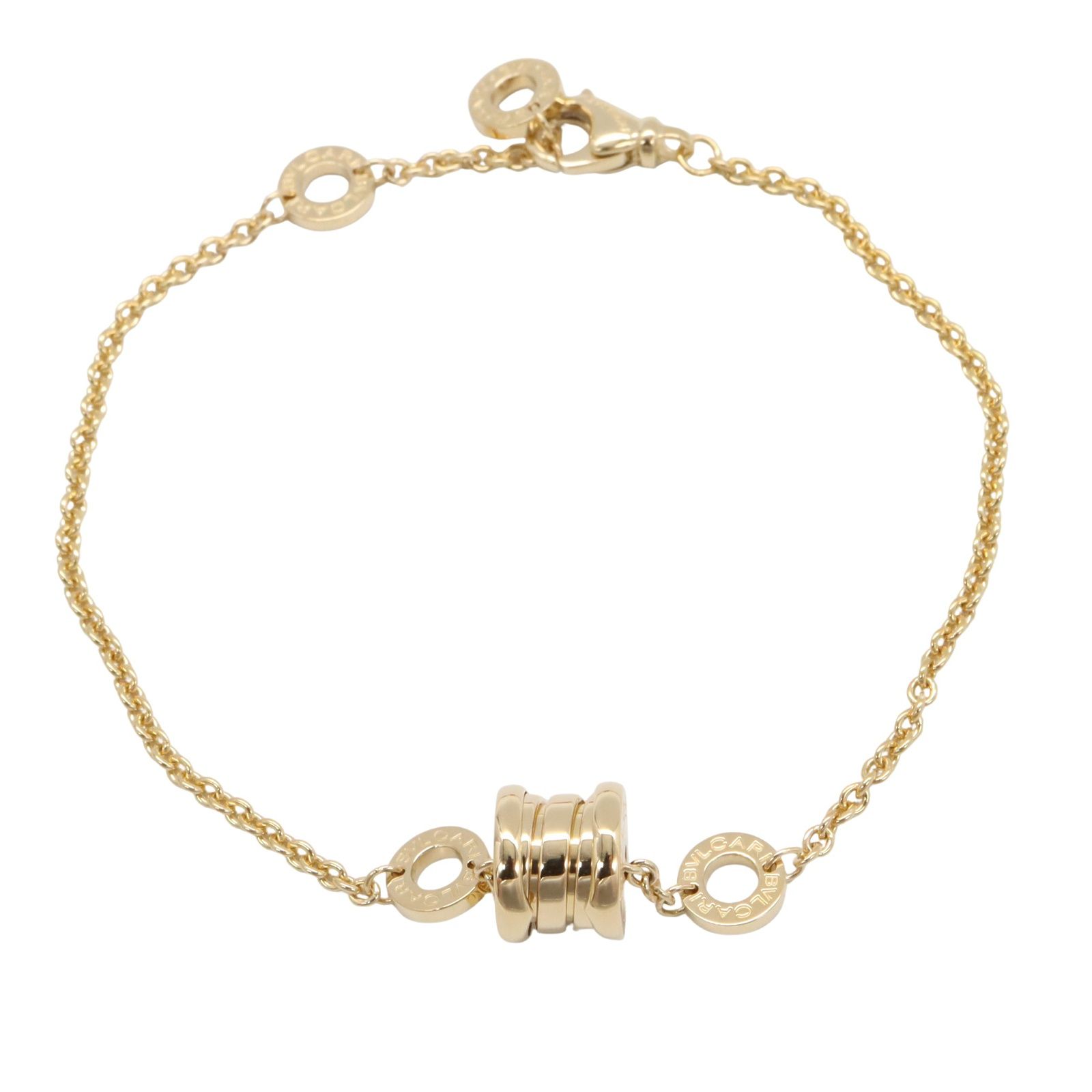 ブルガリ BVLGARI ブレスレット B-zero1 ビーゼロワン エレメント ブレスレット 腕回り14.5|17cm K18 イエローゴールド B-zero1エレメント ブレスレット ユニセックス Used A