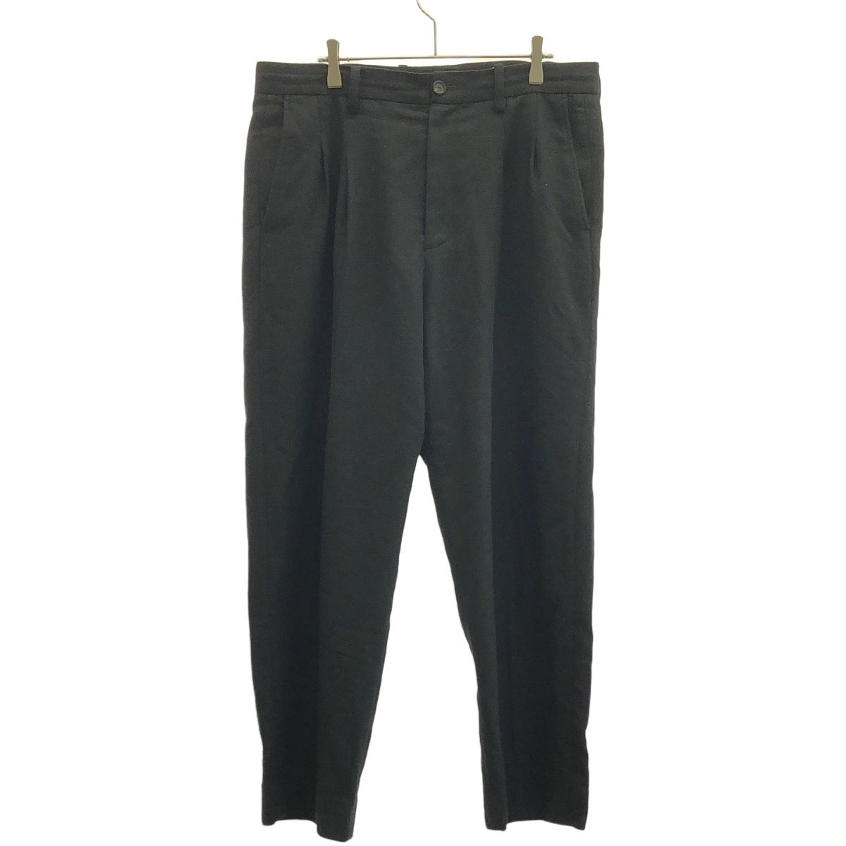 TAKAHIRO MIYASHITA The SoloIst. タカヒロミヤシタザソロイスト 24AW two tuck front pant. 2タックスラックスパンツ sp.0003aAW24 ブラック 48