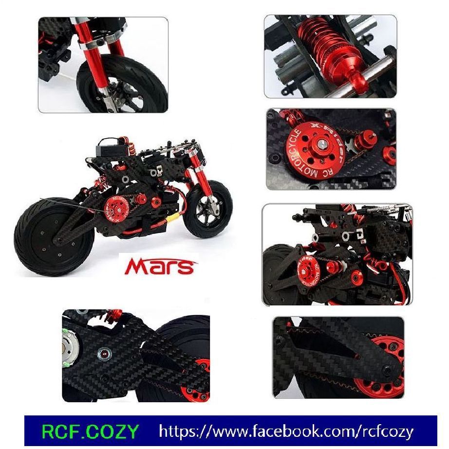 限定 特別セット XRider MARS RTR 1/8 国内発送☆強靭 カーボンシャーシ ラジコン バイク / Ducati style xrider  RC バイク レーシング - メルカリ