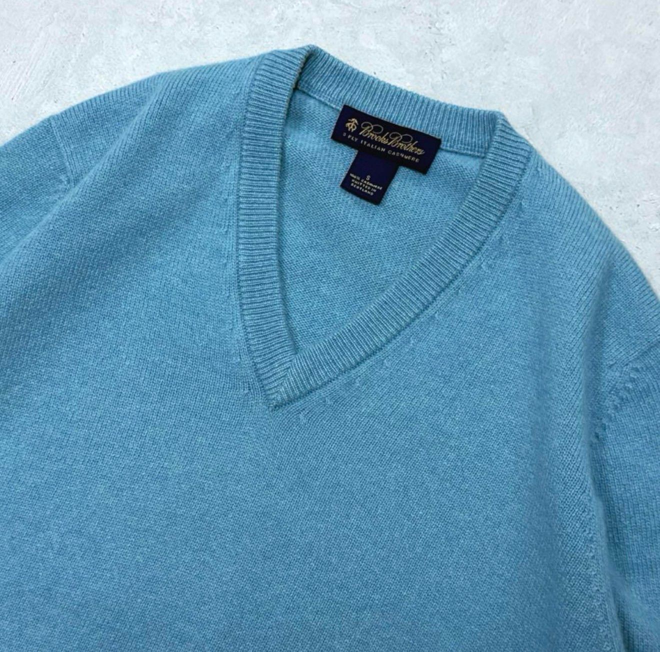 美品 希少 ブルックスブラザーズ カシミア Vネックニット