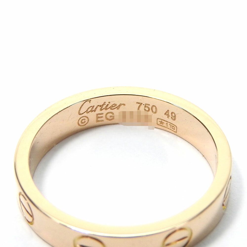 カルティエ ラブ Au750 リング サイズ9 カルティエ Cartier ラヴリング 9号 750WG リング・指輪