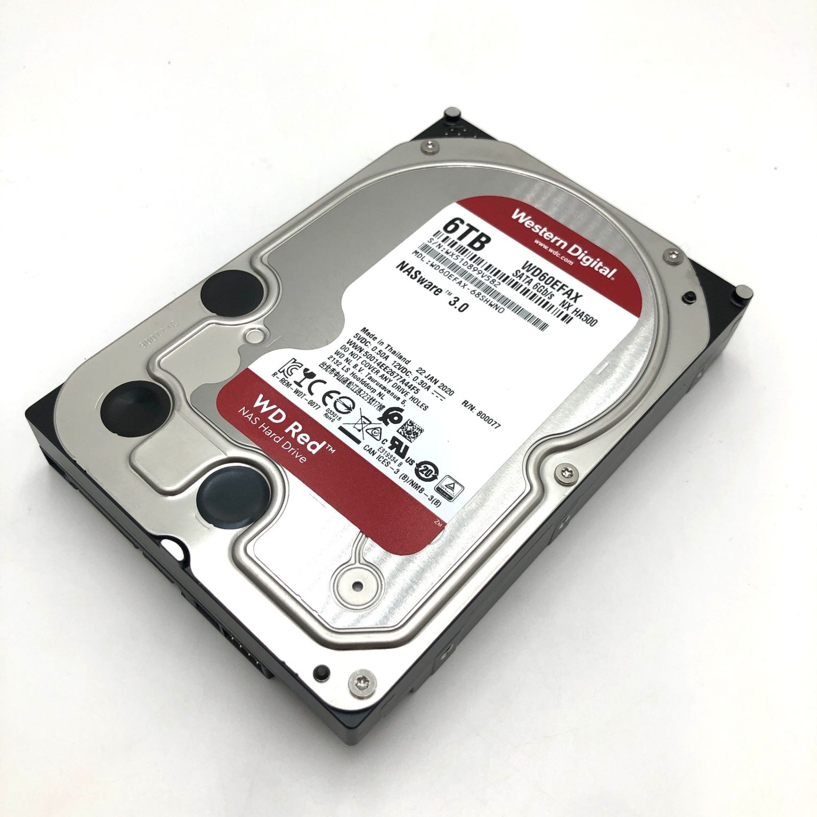 Western Digital HDD 6TB WD Red NAS RAID 3.5インチ 内蔵HDD WD60EFAX-RT 【国内正規代理店品】  - メルカリ