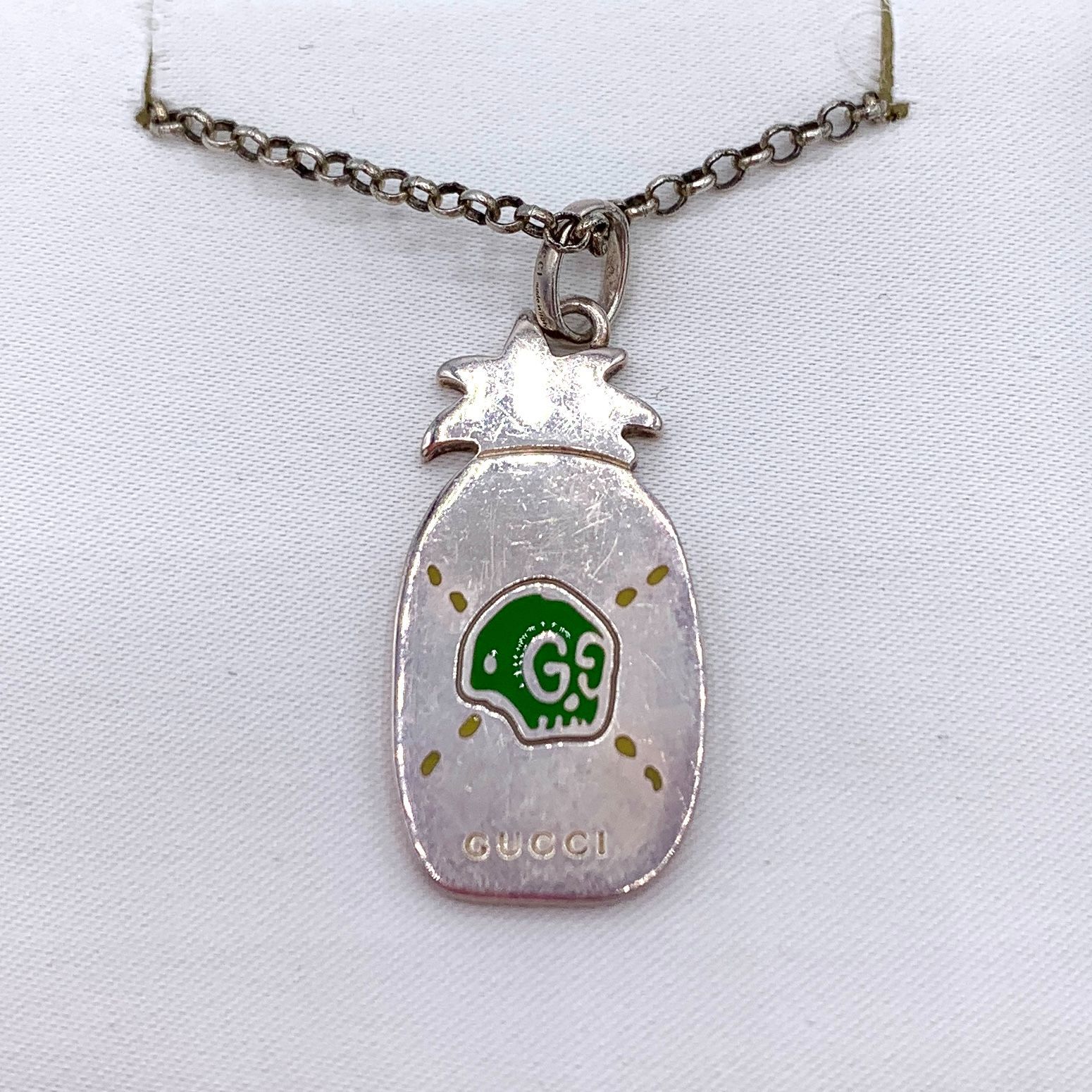 新品未使用】 GUCCI グッチ ネックレス パイナップル シルバー 【公式