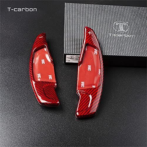 赤 T-carbon リアルカーボン製 シフトパドル パドルエクステンション