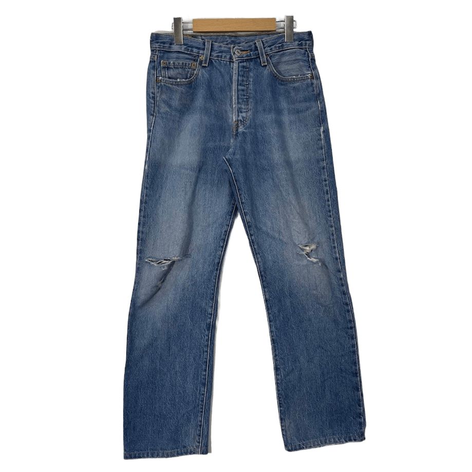 リーバイス 501 W32 Levis デニム ジーンズ ボタンフライ リペア 