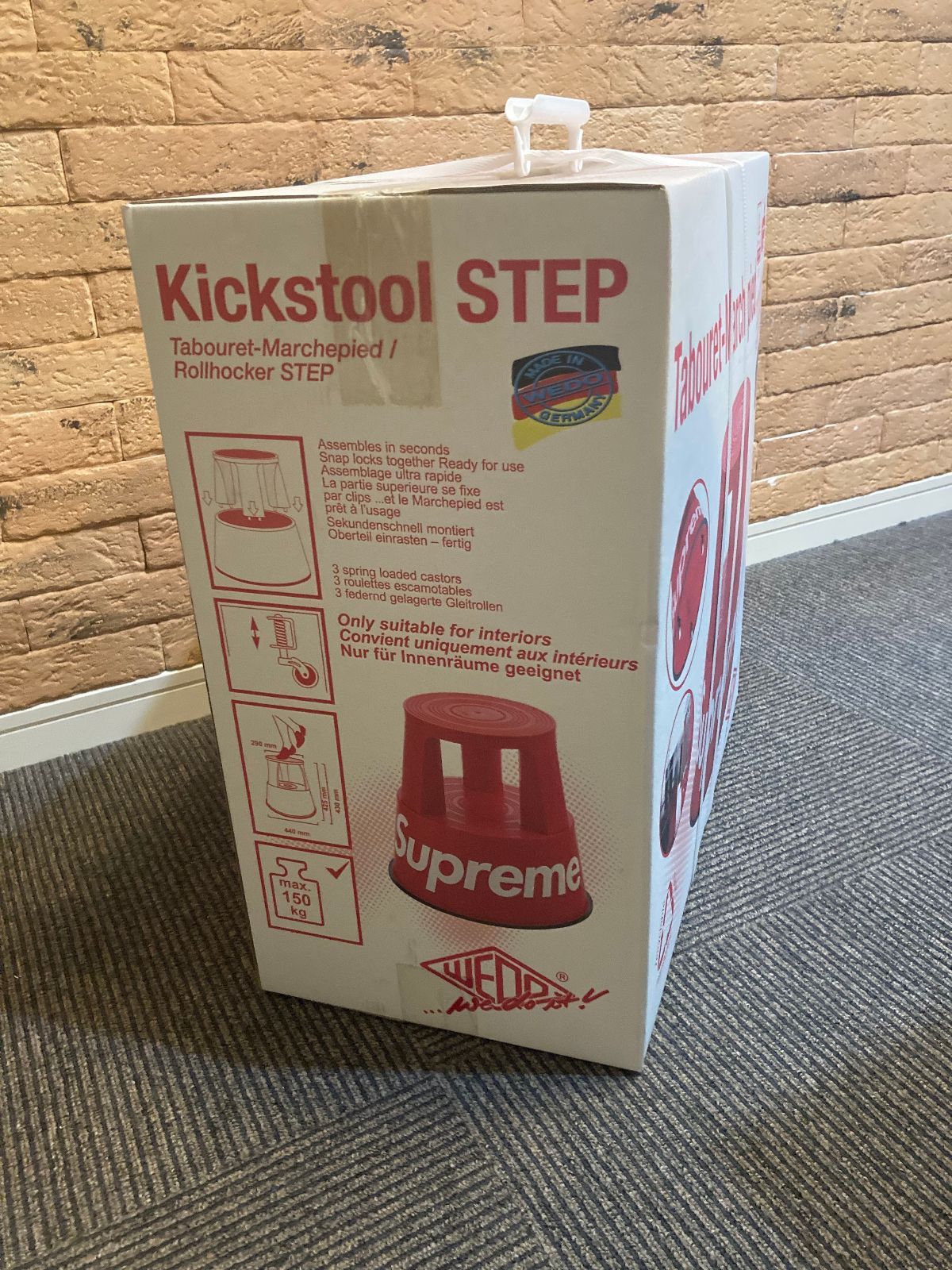 新品・未開封・未使用】 Supreme Wedo Step Stool black ステップ