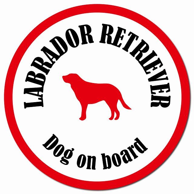 カラフル Dog on board ラブラドールレトリバー ホワイト&レッド カーサイン 車 マグネットステッカー 犬 マグネット 強力 直径13cm  丸型 ドラレコステッカー 屋外 防水 屋内 - メルカリ