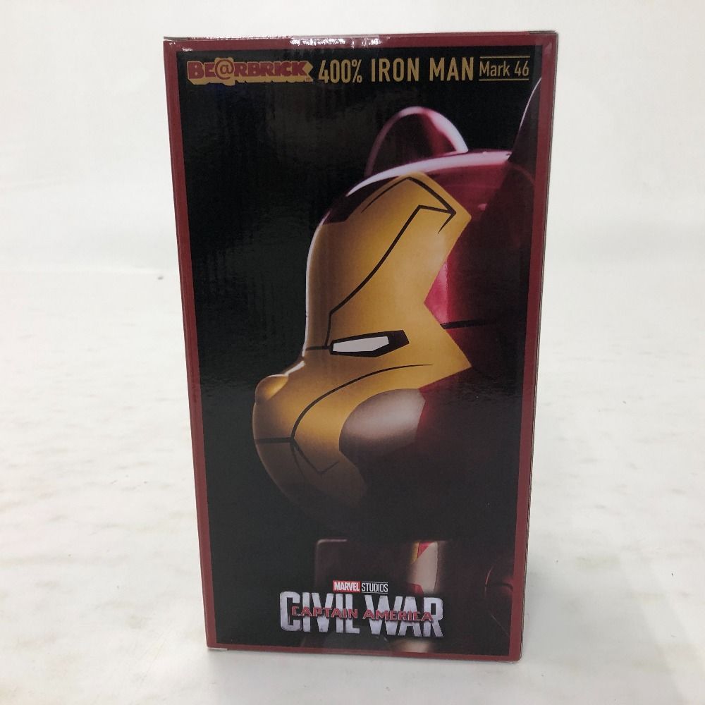 02w18557 MARVEL マーベル Happyくじ ベアブリック SP賞 400％ IRON MAN Mark 46 アイアンマン フィギュア 品
