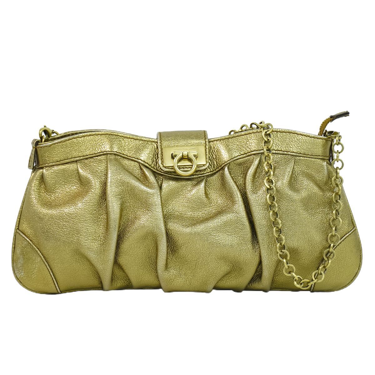 【美品】Ferragamo サルヴァトーレフェラガモ パーティバッグ サルヴァトーレ フェラガモ（SALVATORE FERRAGAMO）新作バッグ