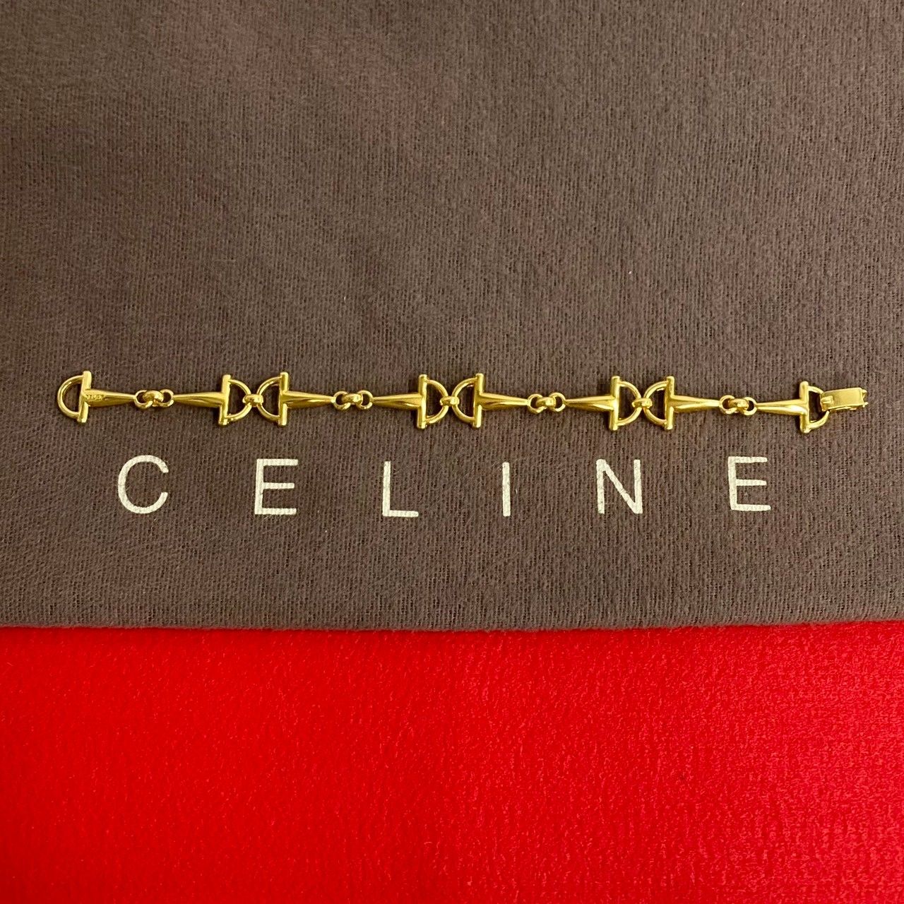 ほぼ未使用 CELINE セリーヌ ヴィンテージ ホースビット モチーフ ブレスレット バングル アクセサリー ゴールド レディース メンズ  55466 - メルカリ