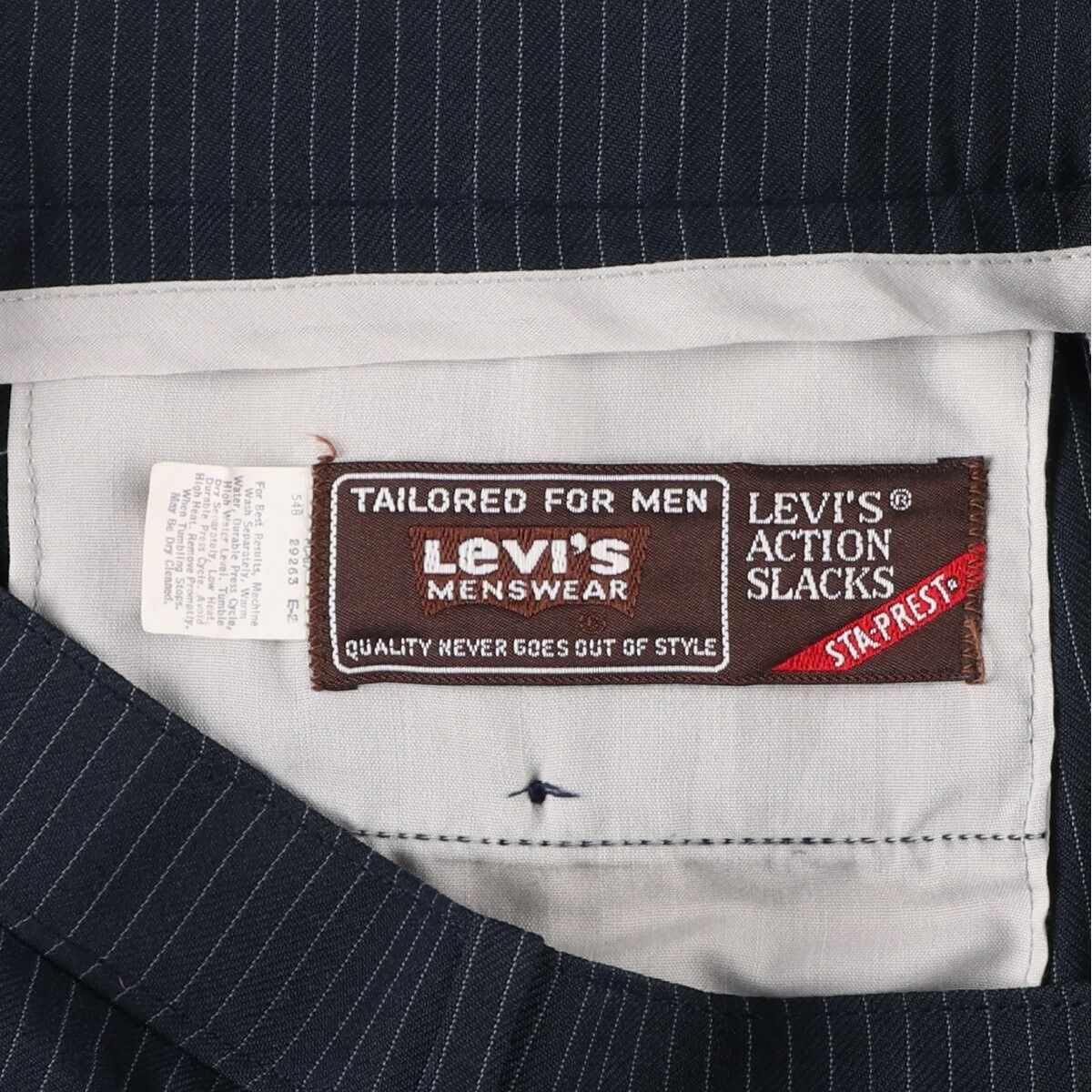 古着 ~80年代 リーバイス Levi's ACTION SLACKS STA-PREST スタプレ