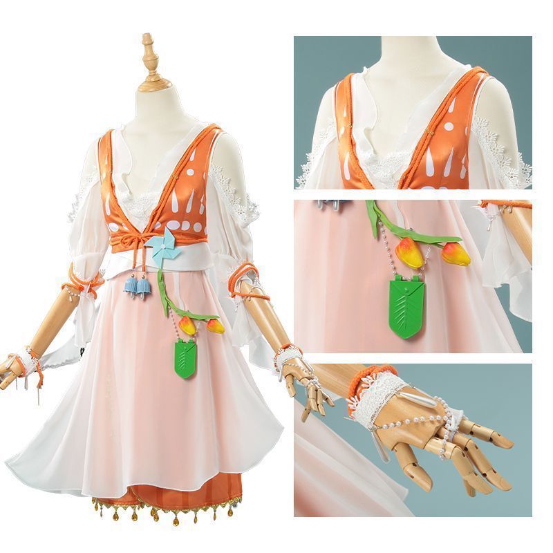 ♥ 第五人格 庭師 チューリップの夢 エマ ウッズ コスチューム フルセット スキン 二次元アニメ衣装 イベント用