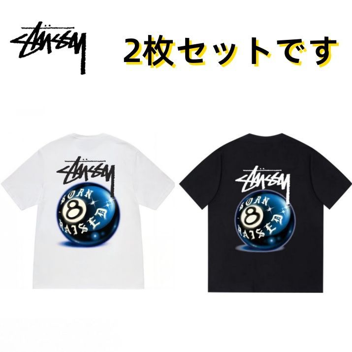 美品！！Stüssy/メンズTシャツ/2枚セット/ブラック 美品 Stussy ステューシー BLOCK SPORT Tシャツ 黒 Lサイズ