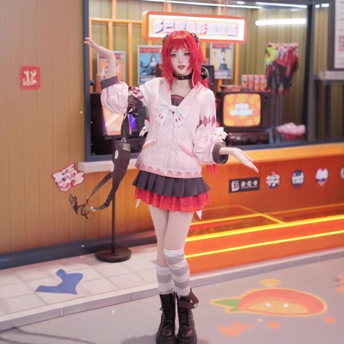 GK】R ゼンレスゾーンゼロ ゼンゼロ 浮波柚葉 コスプレ衣装（靴