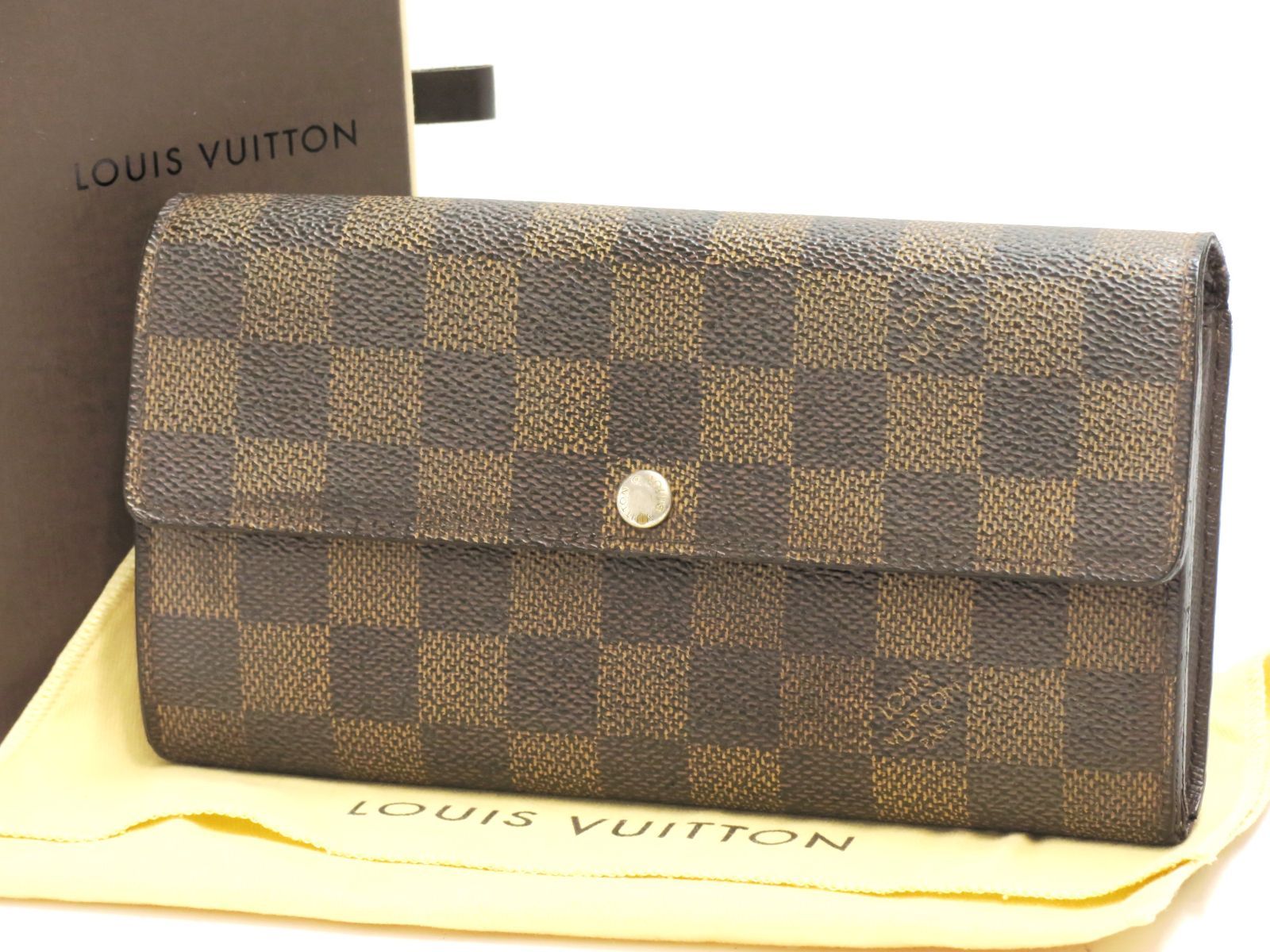 ルイヴィトン　ダミエエベヌ　ポルトフォイユ・サラ　長財布　N61734　LOUIS VUITTON　18688109