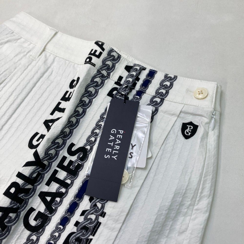 新品 パーリーゲイツ チェーン柄ストレッチ スカート Mサイズ（W約74cm