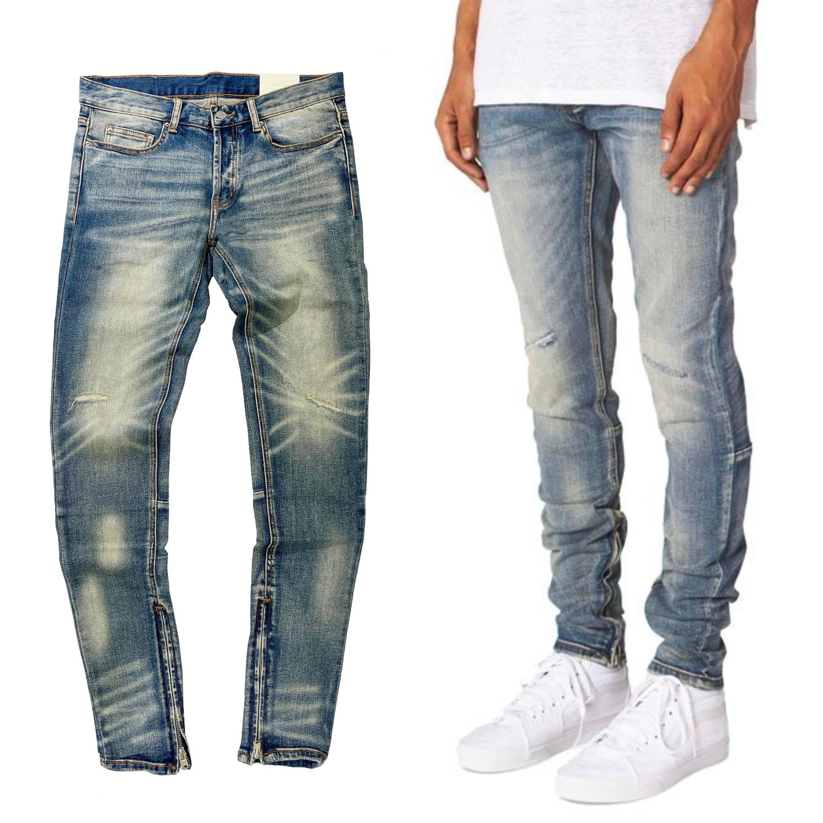 mnml M12 スキニー デニム パンツ ブルー STRETCH DENIM BLUE ミニマル 