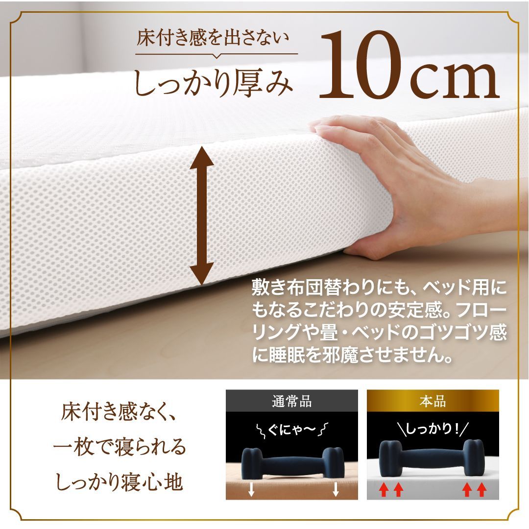 三つ折りマットレス敷布団 ダブル