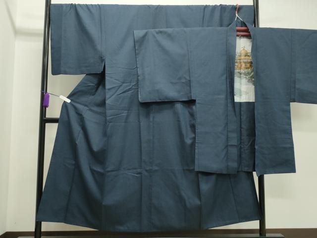 平和屋着物●男性 紬 アンサンブル 100亀甲 正絹 CAAX5856gh