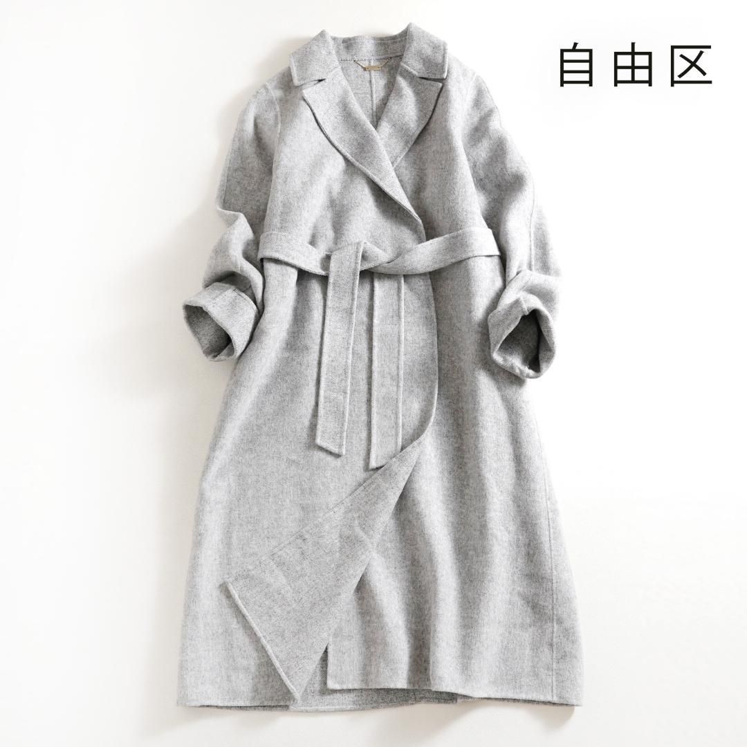 529y*美品 大きい 42 自由区 MANTECO リバー ロングコート - メルカリ