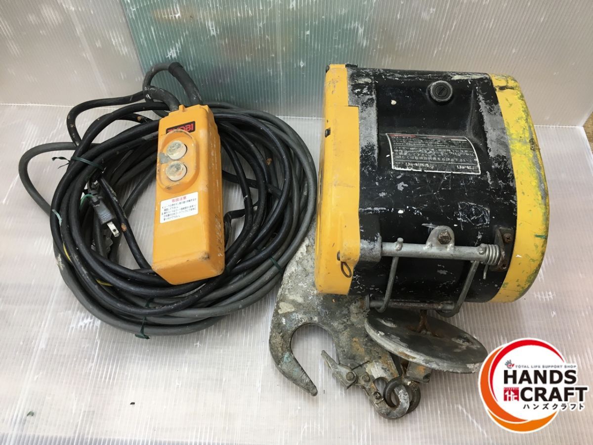 ◇【ジャンク品扱い】RYOBI リョービ WI-61C 電動ウィンチ 60kg 100V