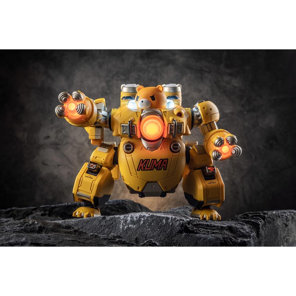 ファッション キャラメル(イエロー)可動フィギュアスピーカー 機動都市