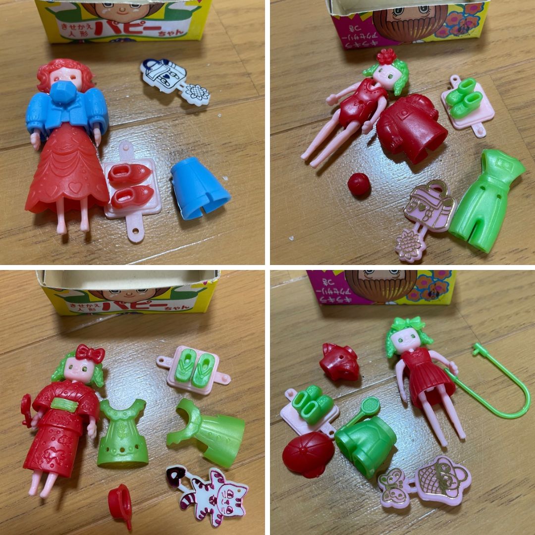 グリコ きせかえ人形 パピーちゃん 46体 ペットアクセサリー 当時物