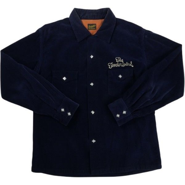 Size XS TENDERLOIN テンダーロイン T-CORDUROY SHT S NAVY 長袖シャツ 紺 品-良い 20827370