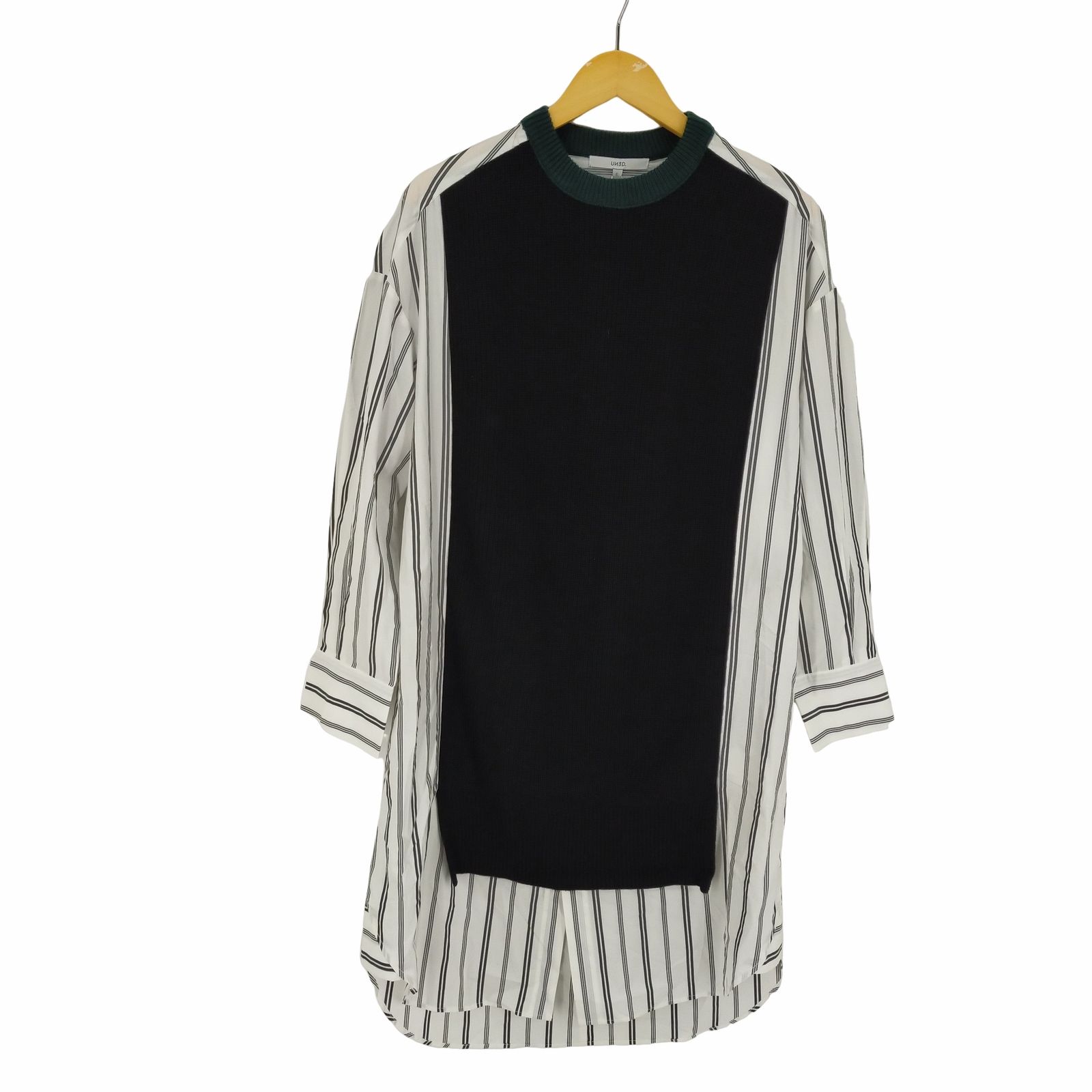 アンスリード UN3D. ニットドッキングシャツワンピース レディース  