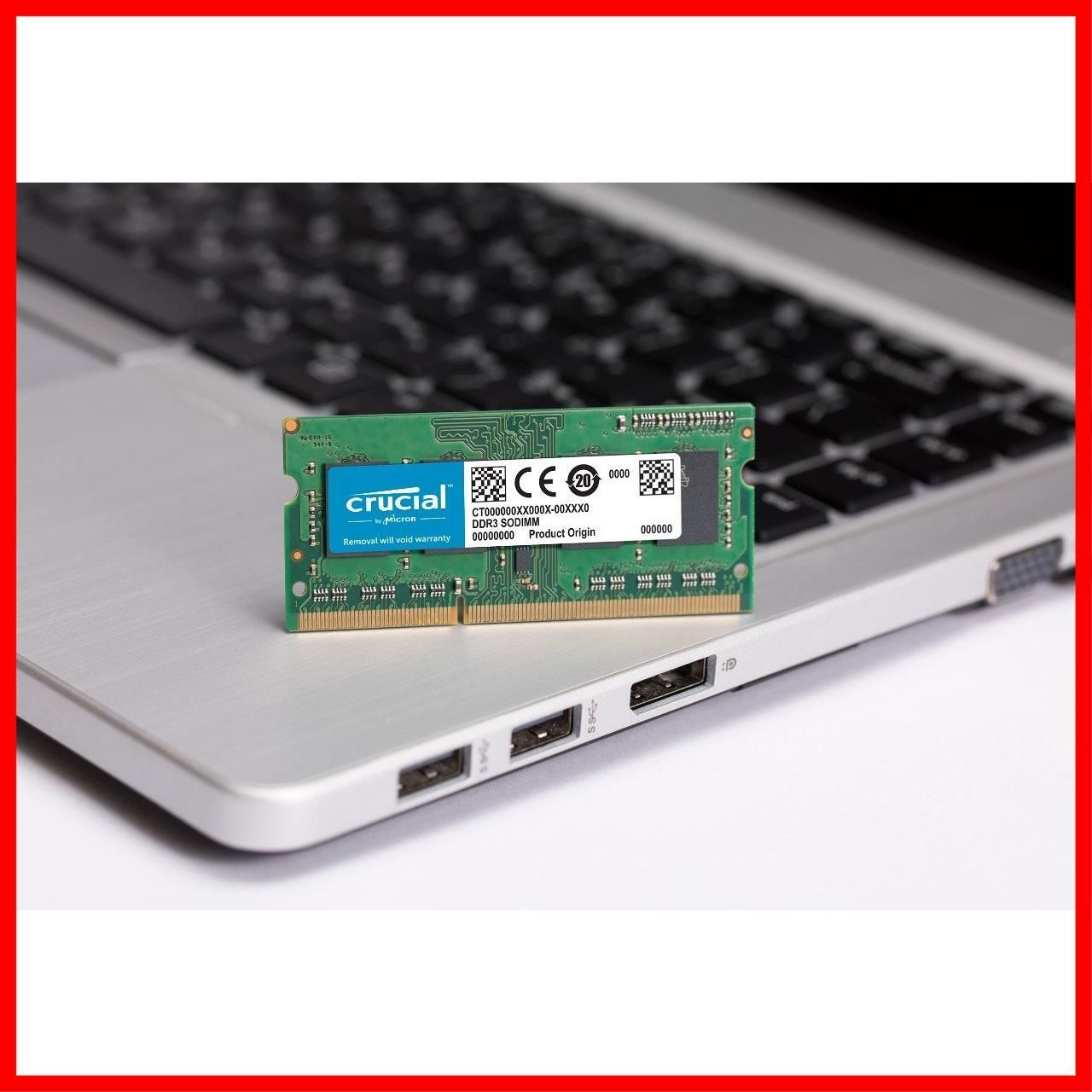 Crucial ノートPC用増設メモリ 4GB(4GBx1枚) DDR3 1600MT/s(PC3-12800