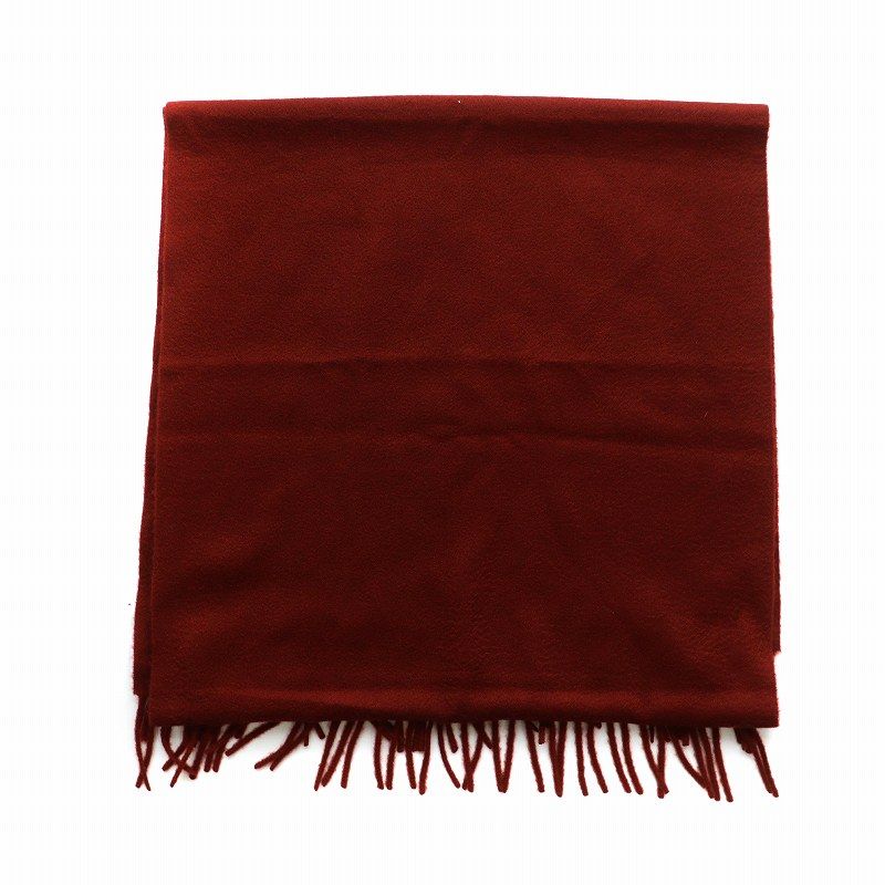 極美品 Loro Piana 赤 カシミアマフラー ロロピアーナ Loro Piana ロロ・ピアーナ マフラー GRANDE UNITA グランデ