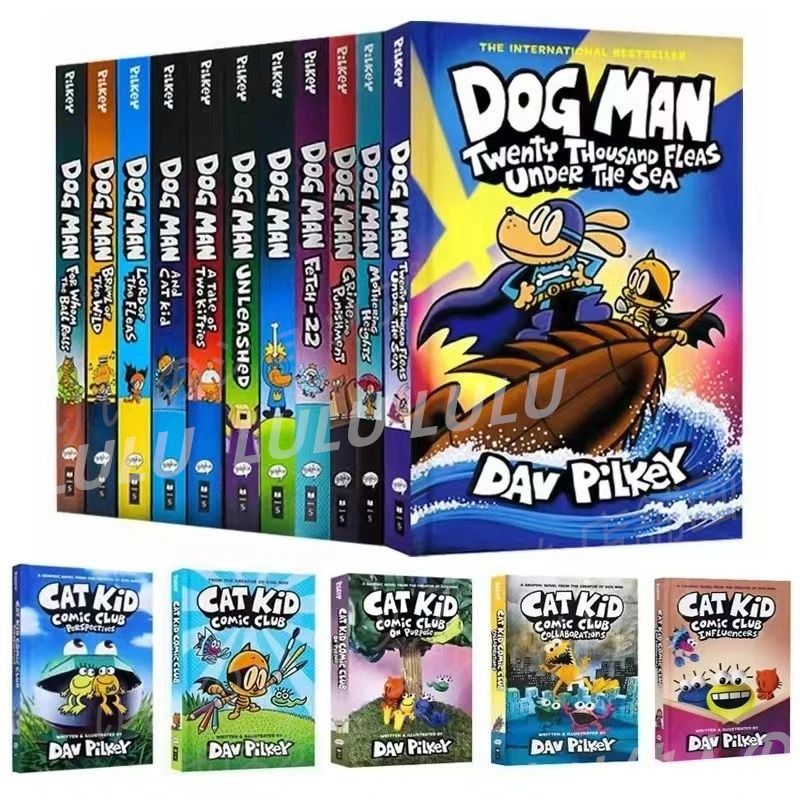 Dog Man 17冊 ハードカバー マイヤペン対応 洋書 英語絵本 英語入門 sh19