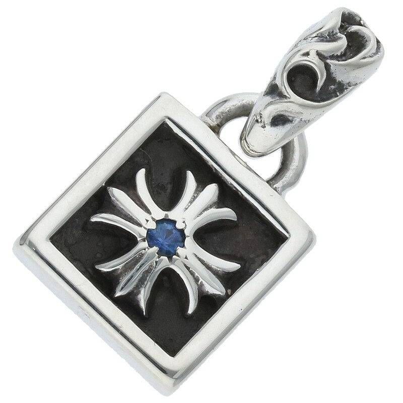 クロムハーツ フレームドCHプラスチャームサファイア