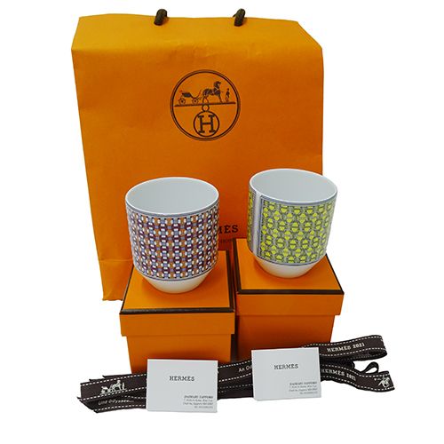 エルメス HERMES 食器 湯呑 レディース メンズ ブランド タイ・セット
