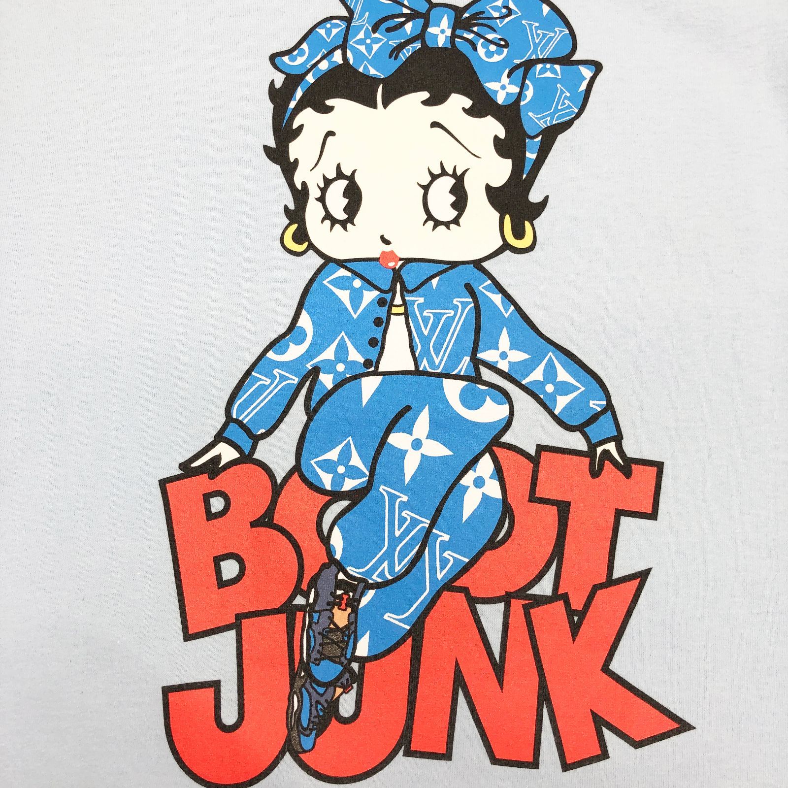 BOOTJUNK ブートジャンク betty ベティ バットガール LV Tシャツ ライトブルー - メルカリ